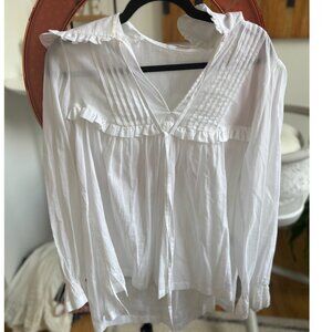 White Linen Victoria Beckham Tunic Size Small